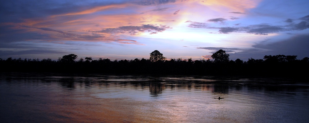 Kouilou River - Sunset - Congo Brazaville - Africa